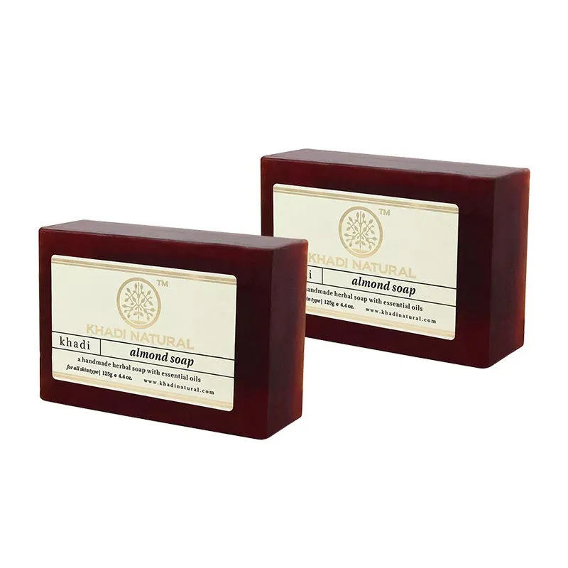 Khadi Natural Almond Soap - Pack of 2