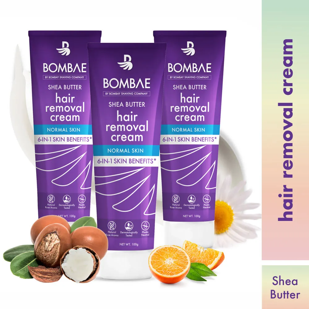 Bombae Shea Butter Hair Removal Cream (Pack of 3)