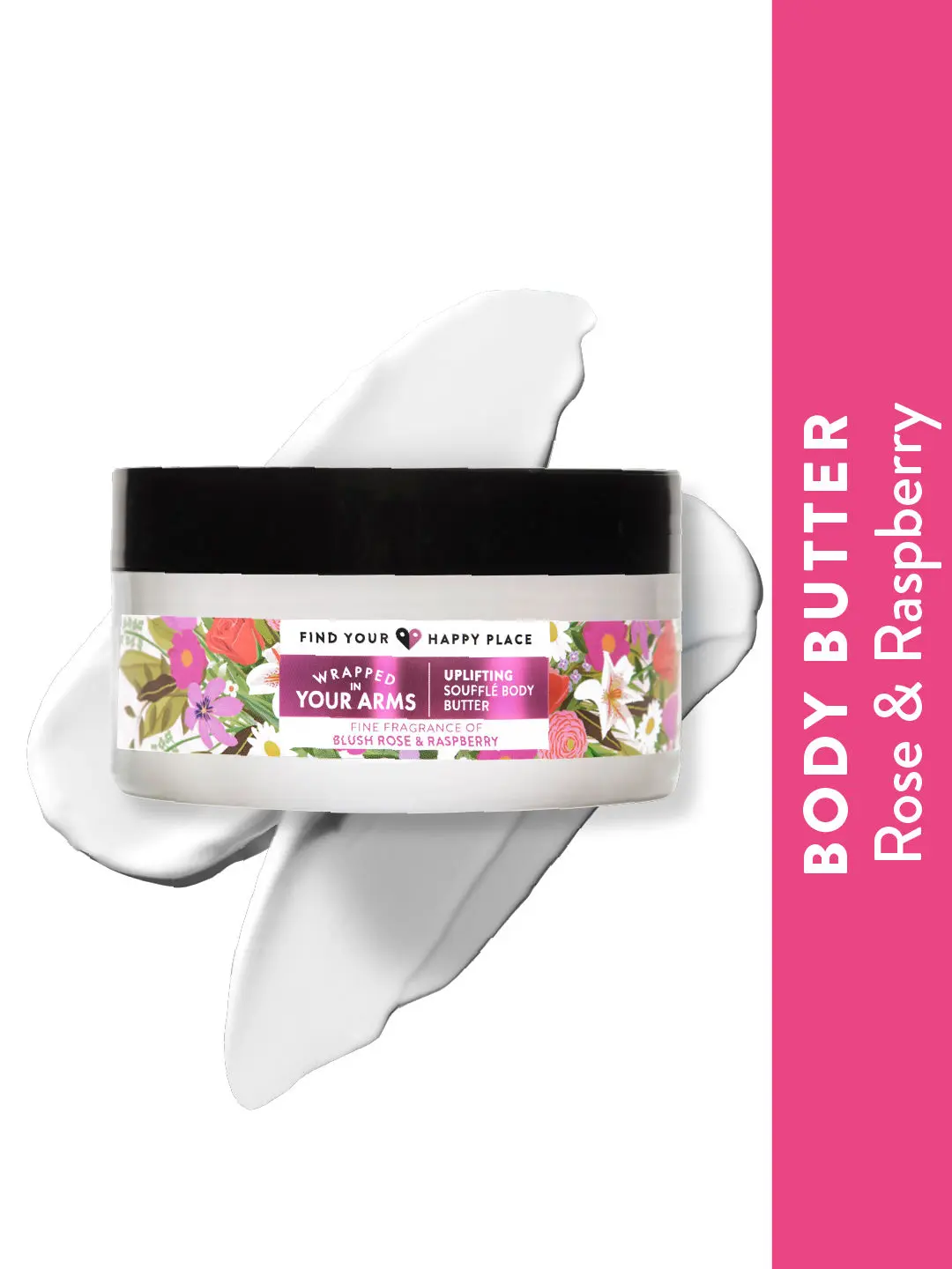 Find Your Happy Place - Wrapped In Your Arms Souffle Body Butter Blush Rose & Raspberry 200g