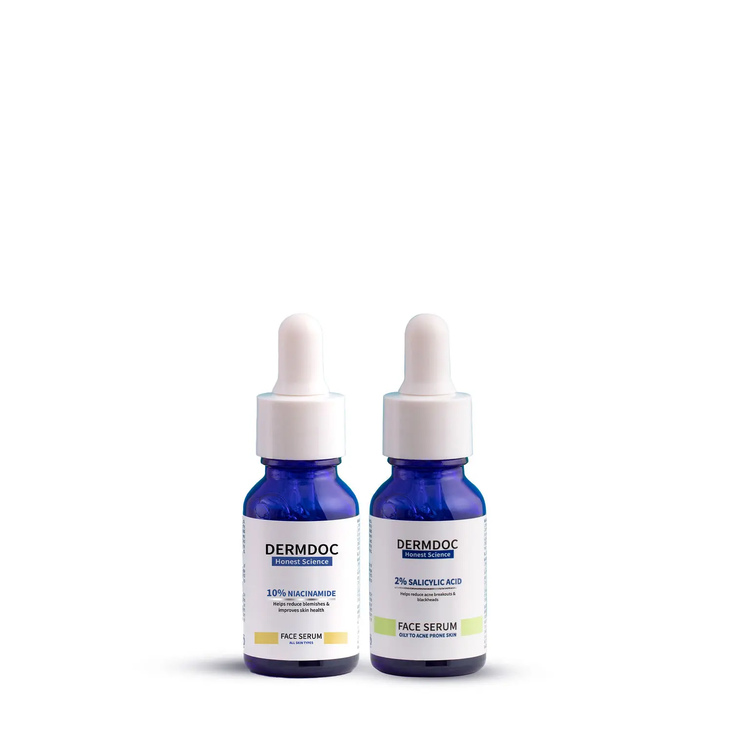 DERMDOC Combo Kit for Clear Skin + Free Stay Quirky Silky Dreams Silver Headband | niacinamide serum | salicylic acid serum | For Oily & Acne Prone Skin | Reduces Acne & Blackheads | skin radiance face serum | skin brightening face serum