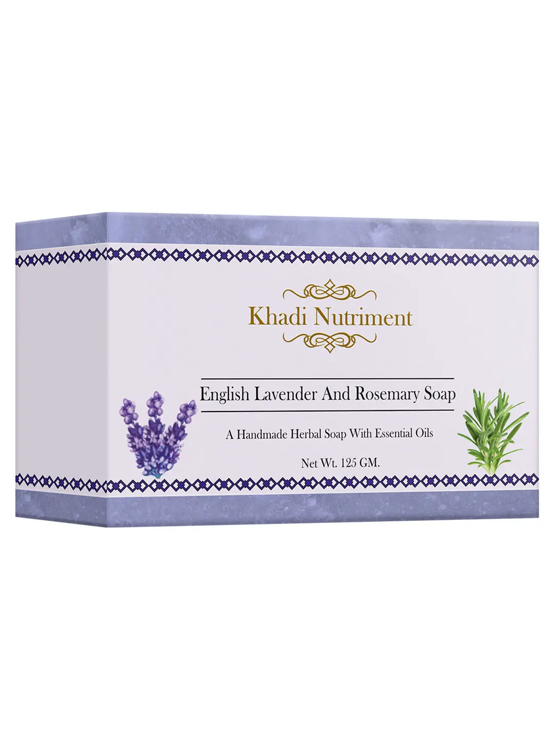 Khadi Nutriment English Lavender Soap,125 gm Soap for Unisex (Pack of 1)