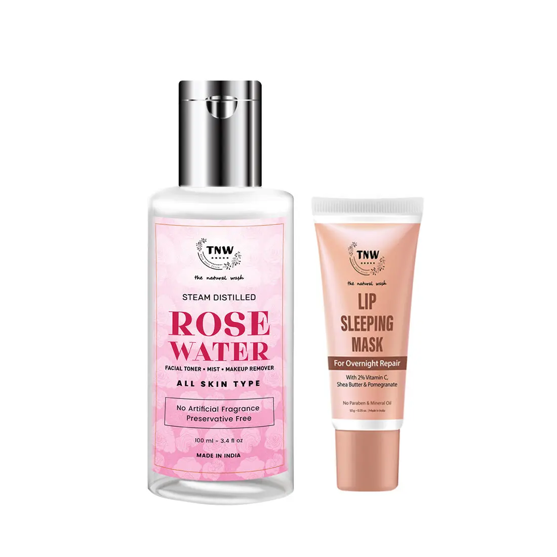 Combo of 2- Rose Water 100ml + Lip Sleeping Mask 10g