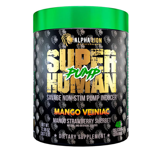 SuperHuman Pump - Mango Veiniac (Mango Strawberry Sherbet) - 42 Servings