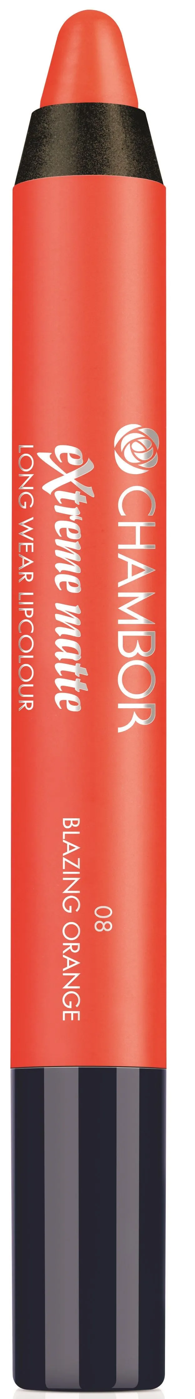 Chambor Extreme Matte Long Wear Lip Colour Make up - Blazing Orange #08