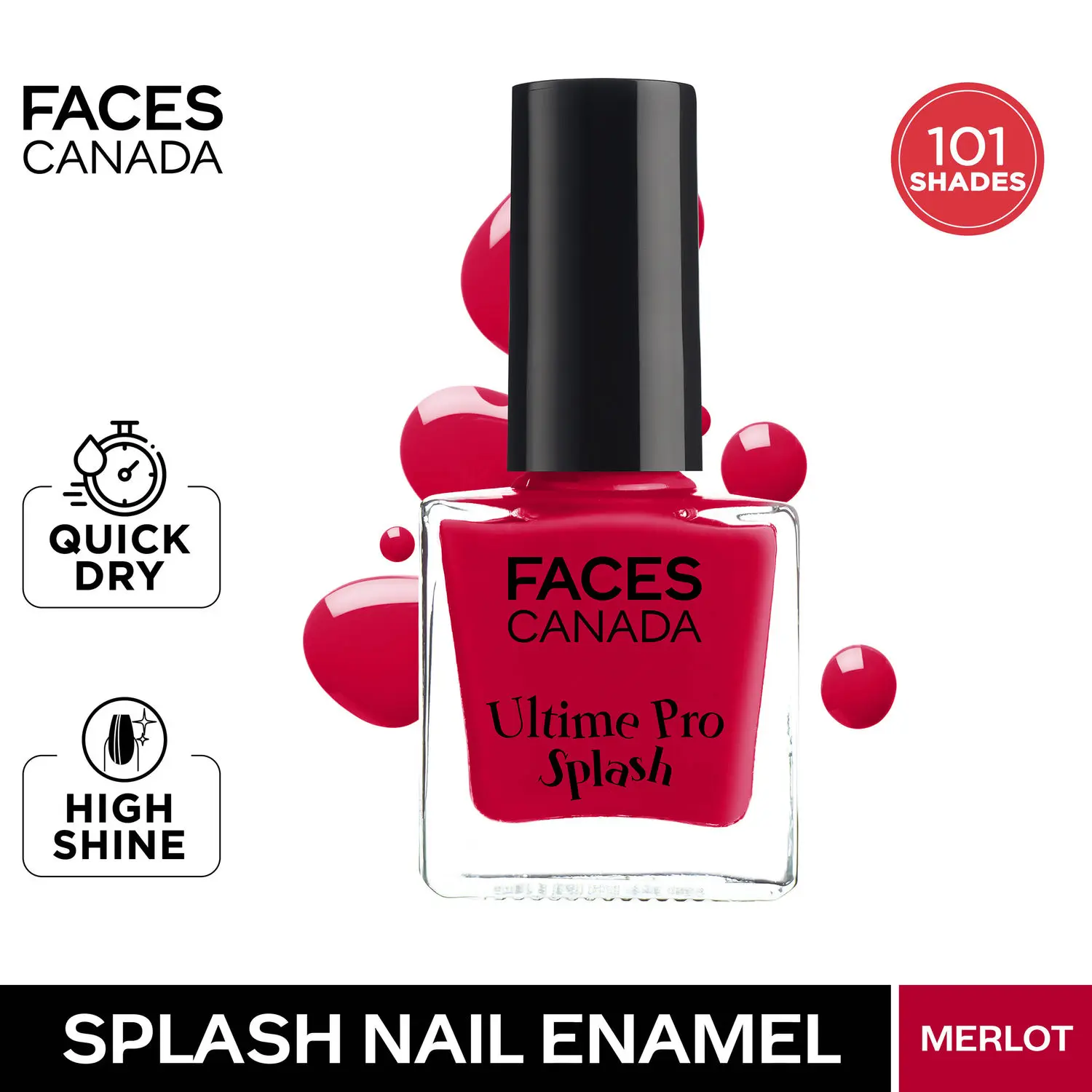 Faces Canada Ultime Pro Splash Nail Enamel Merlot 137