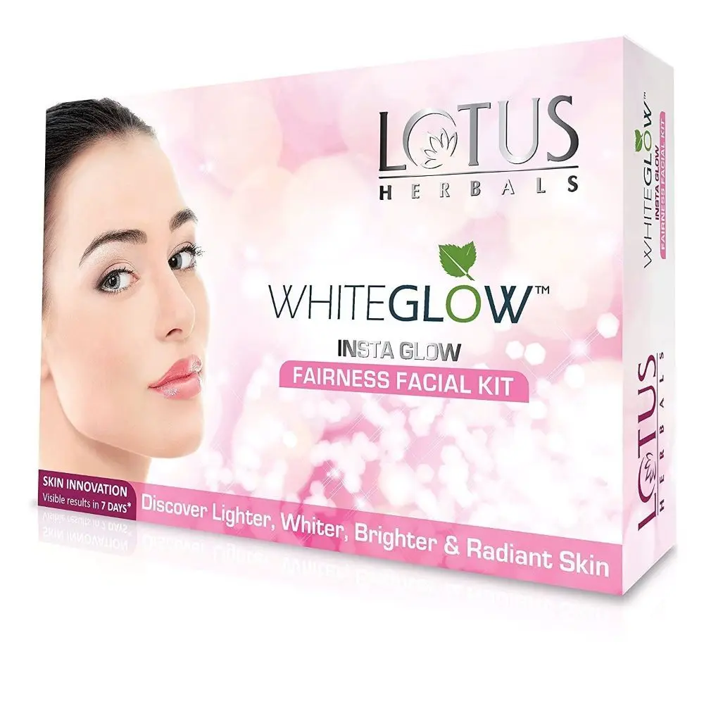 Lotus Herbals Whiteglow Insta Glow 4 in 1 Facial Kit | For Radiant Glowing Skin | Natural Ingredients | 160g