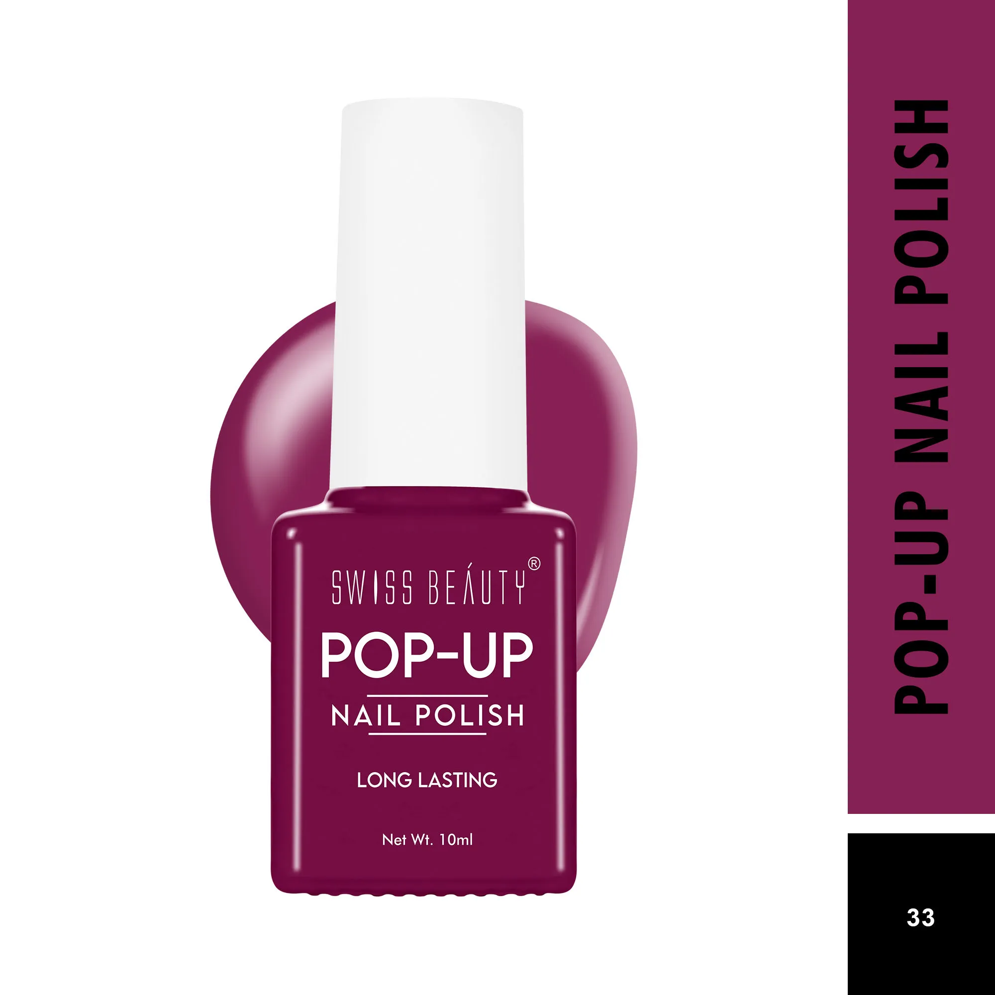 Swiss Beauty Pop UP Nail Polish - Shade-33