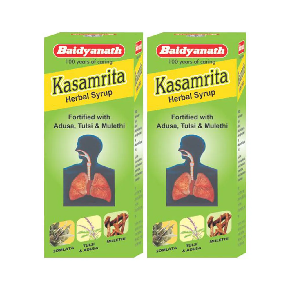 Baidyanath Kasamrit HerbalCough & Sore throat - Pack Of 2