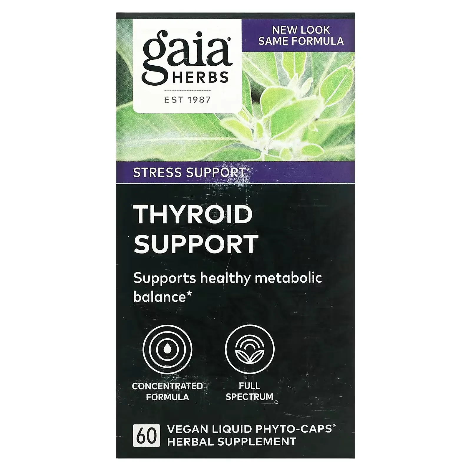 Thyroid Support, 60 Vegan Liquid Phyto-Caps