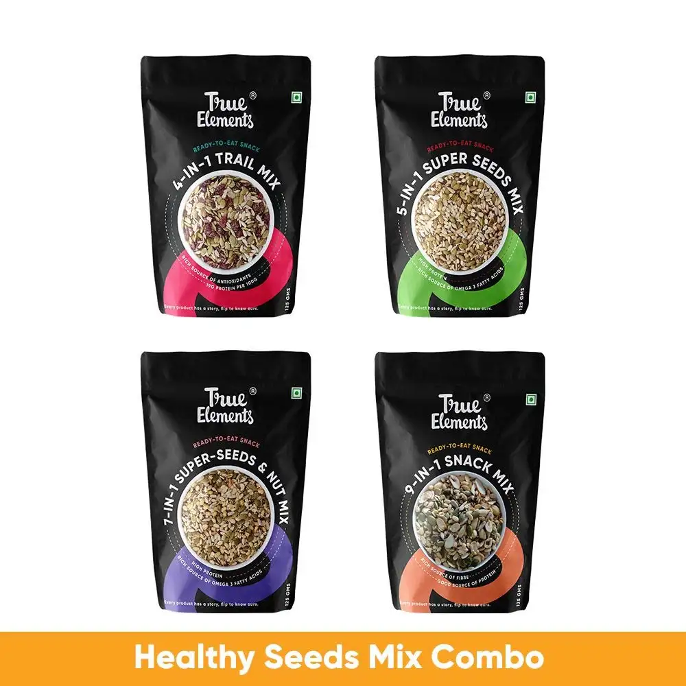 True Elements Healthy Seeds Mix Combo,  Mix Flavour  4 Piece(s)/Pack