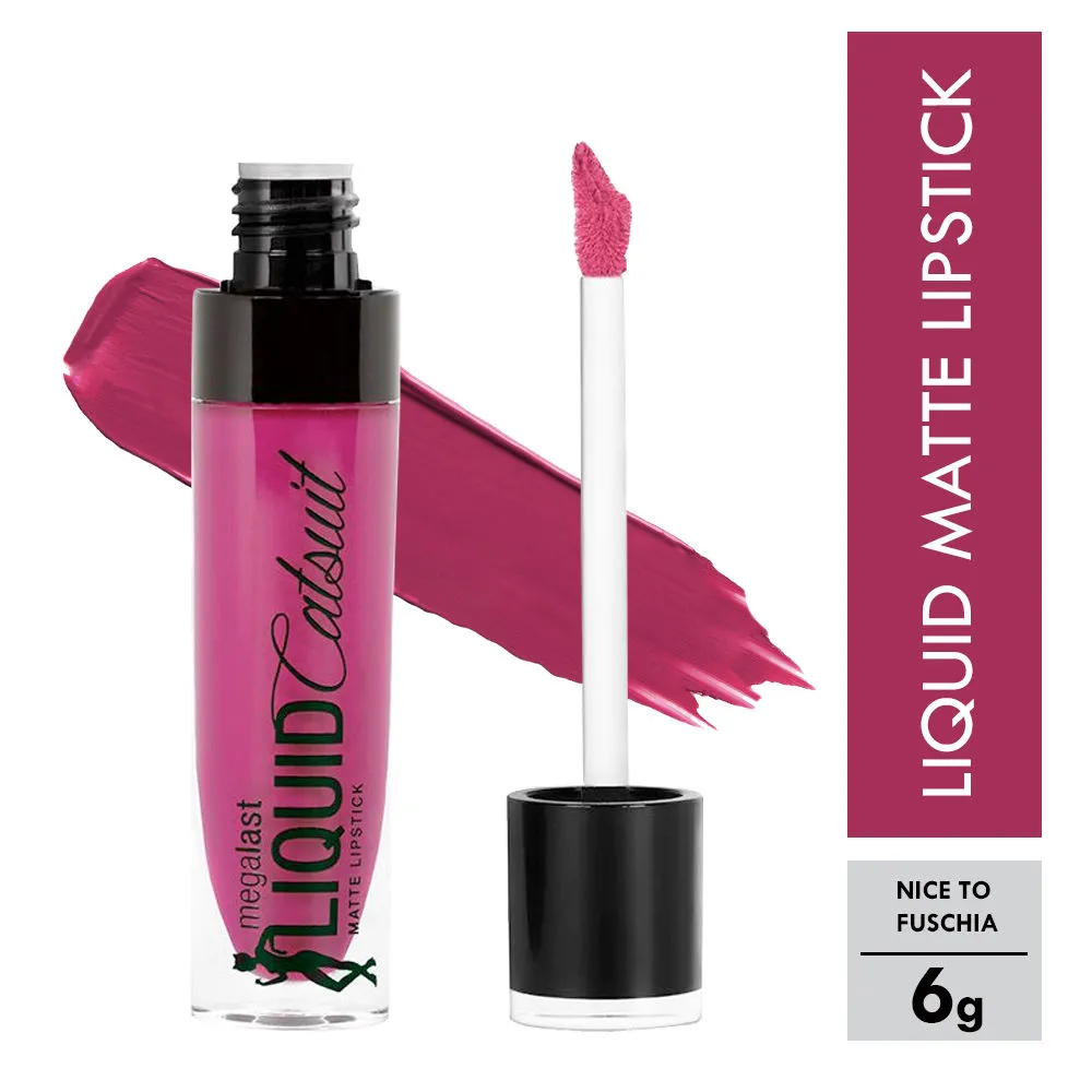 Wet n Wild MegaLast Liquid Catsuit Matte Lipstick - Nice To Fuchsia