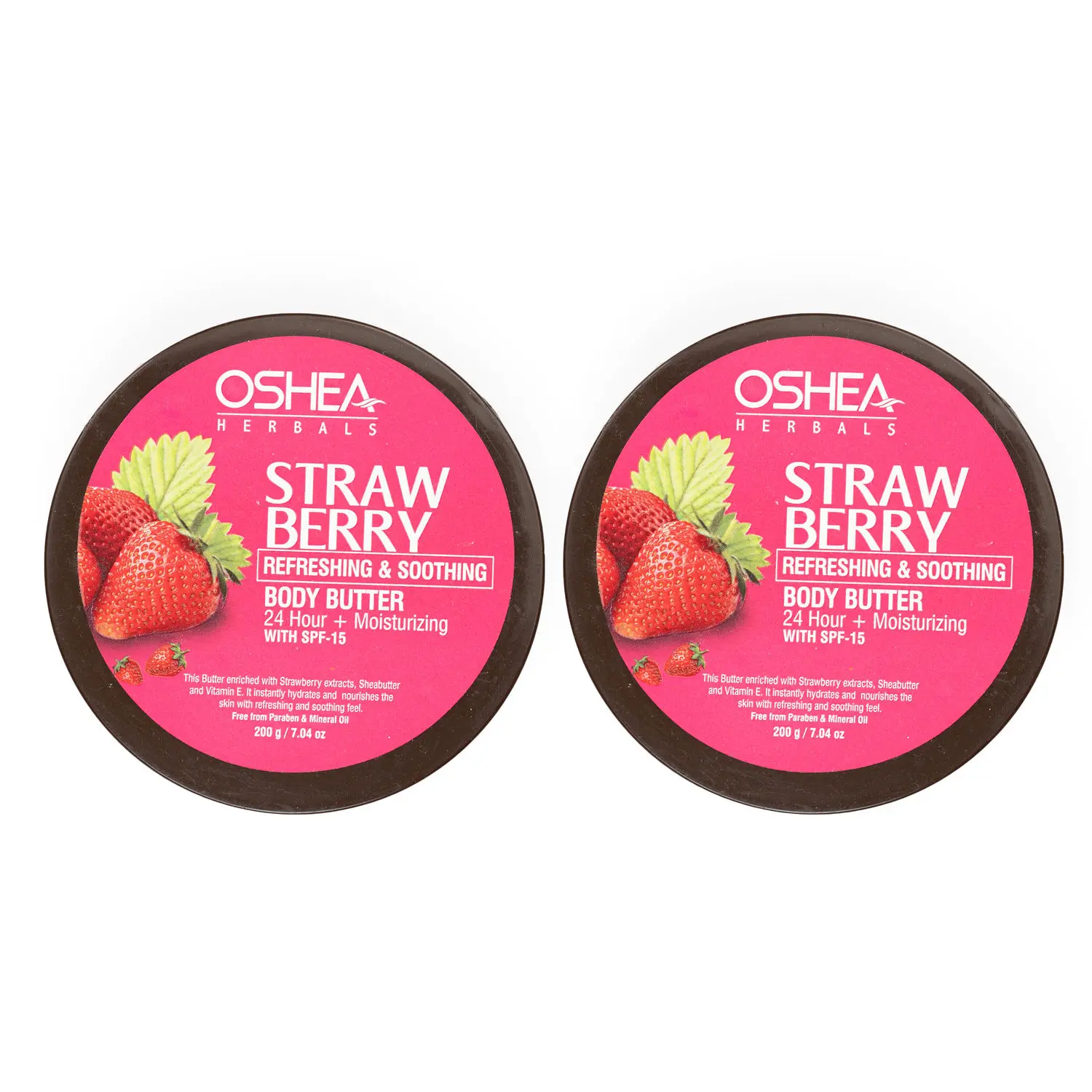 OSHEA HERBALS Strawberry Body Butter (Pack of 2 )