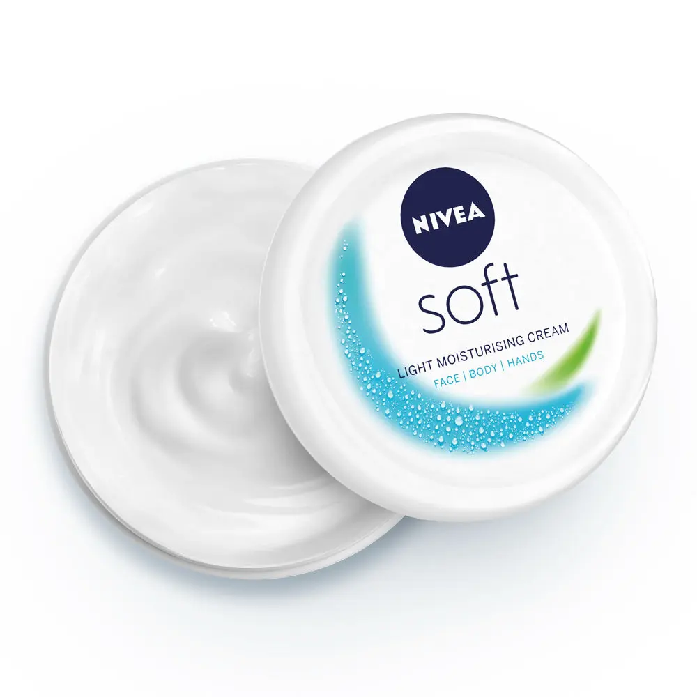 NIVEA SOFT Light cream with Vitamin E & Jojoba oil for Non-sticky- Fresh, Soft & Hydrated skin