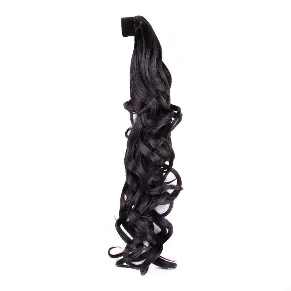 Streak Street Curly Natural Black Ponytail