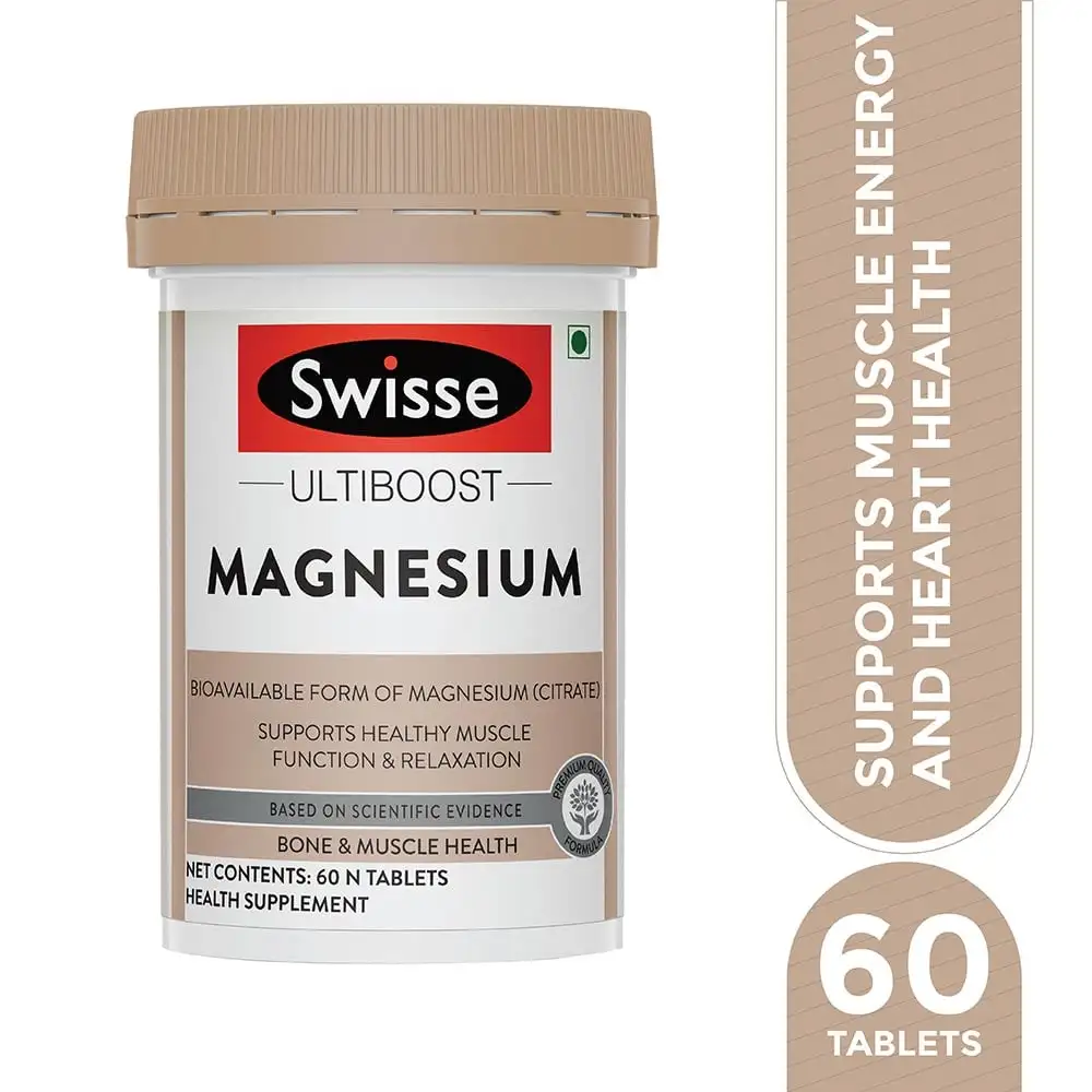 Swisse Ultiboost Magnesium,  Unflavoured  60 tablet(s)