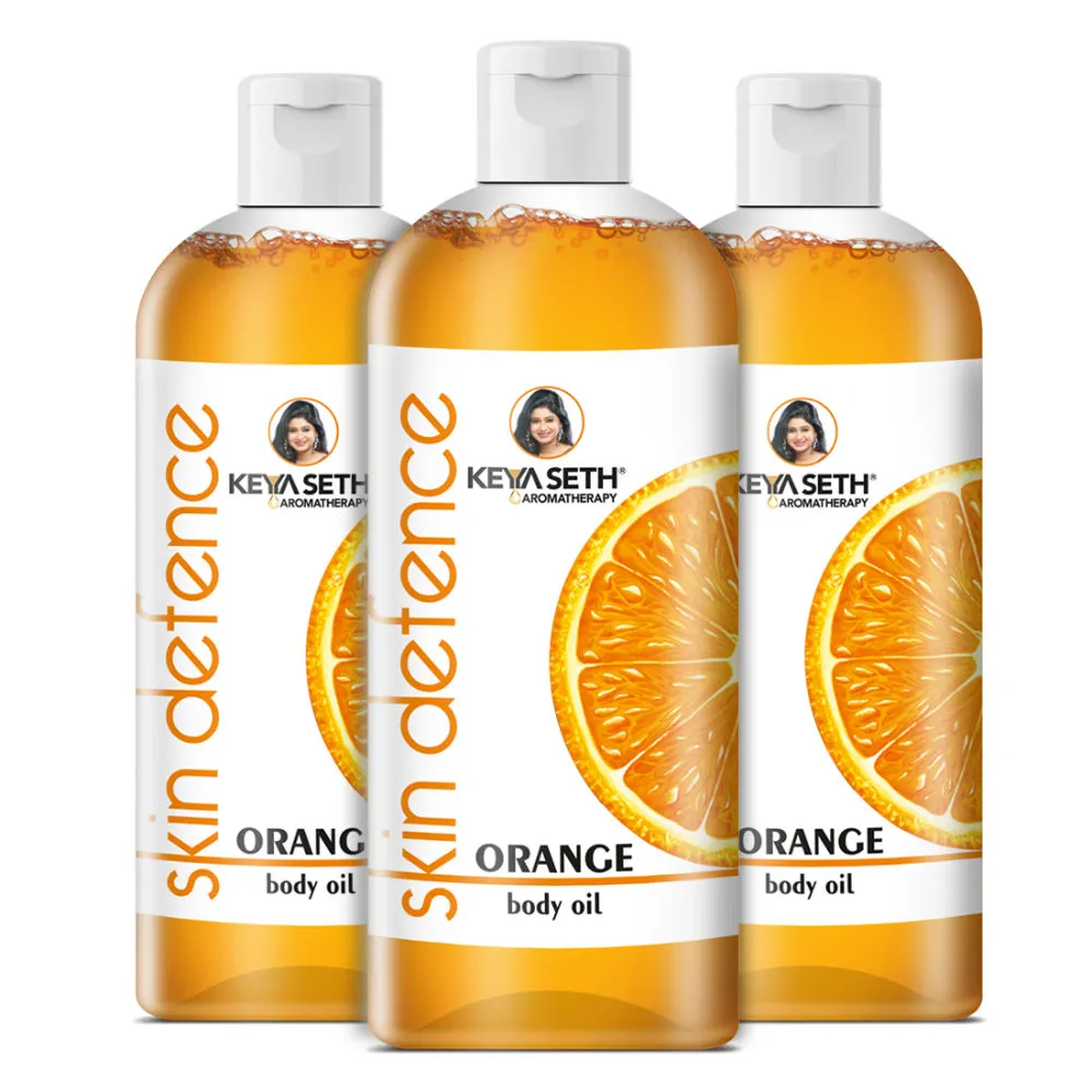 Keya Seth Aromatherapy Skin Defence Orange Body Oil - Pack of 3