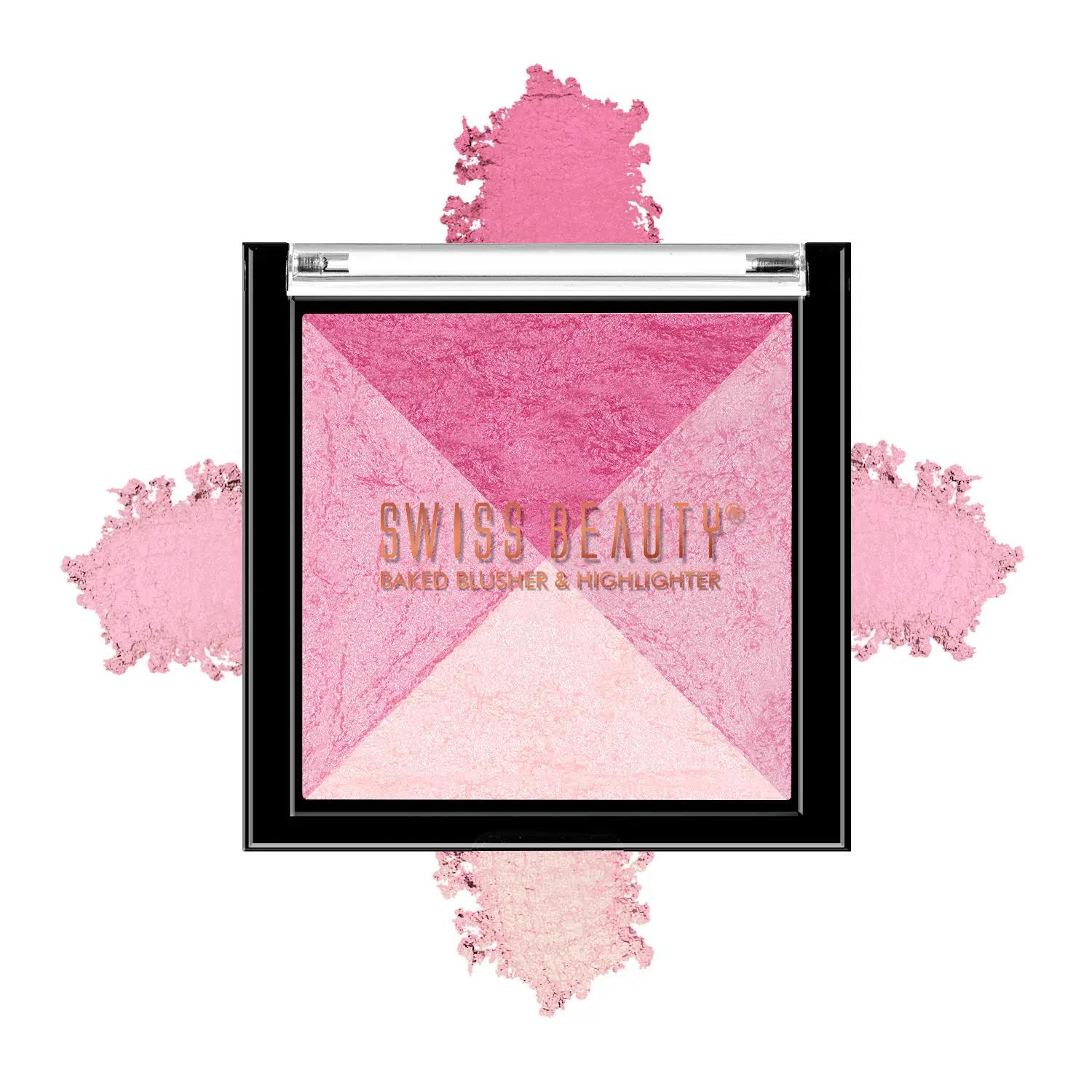 Swiss Beauty Baked Blusher & Highlighter - Multi-03 (7 g)