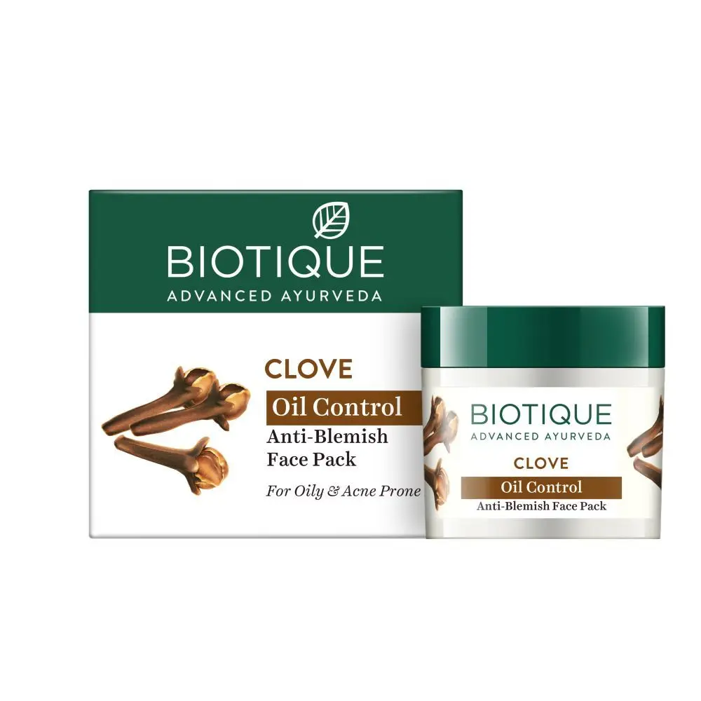 Biotique Clove Oil Control Anti-Blemish Face Pack 75gm Jar