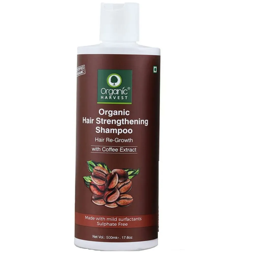 Organic Harvest Hair Strengthening Shampoo Hair Re-growth with Coffee Extract