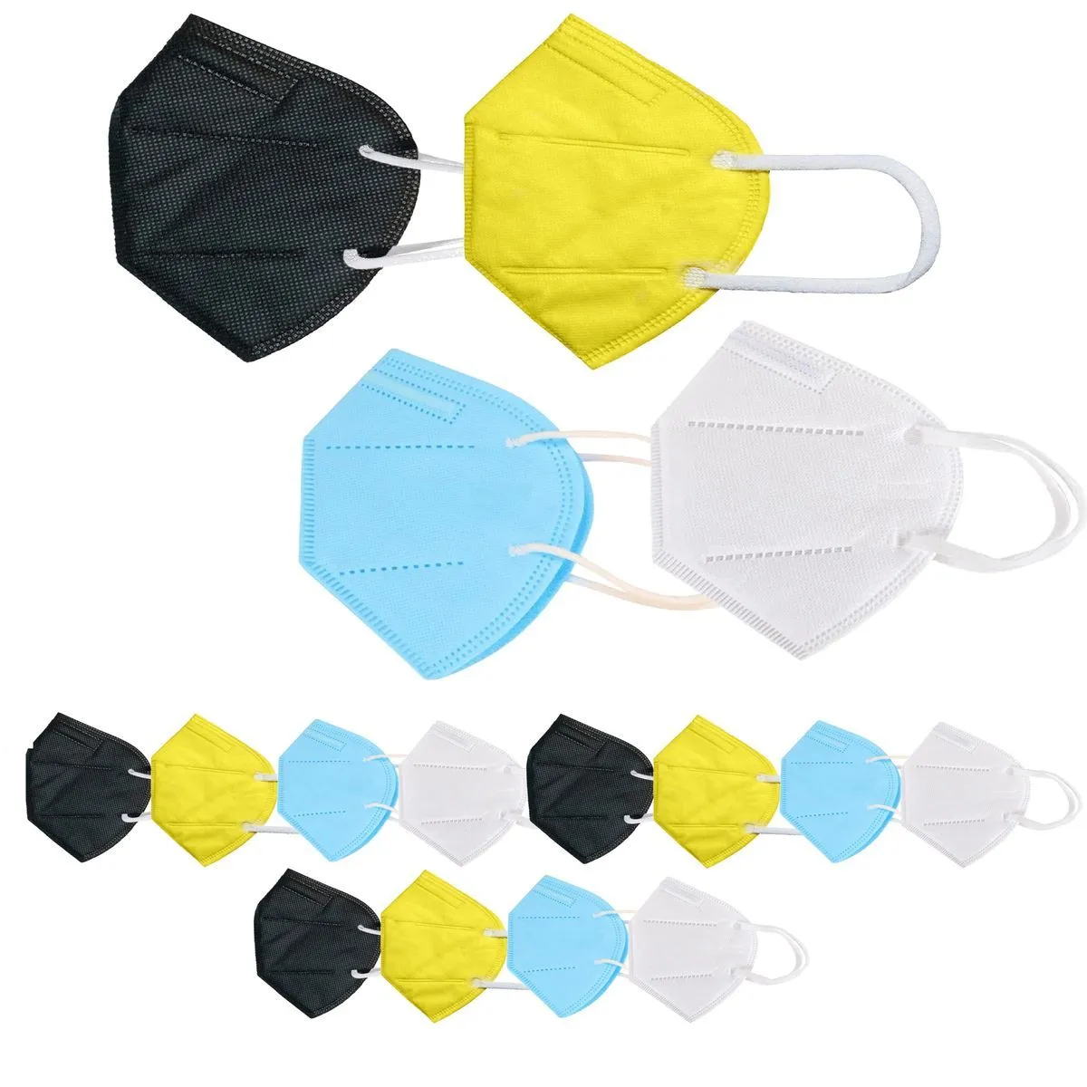 OOMPH Pack of 16 Kn95/N95 Anti-Pollution Reusable 5-Layer Mask