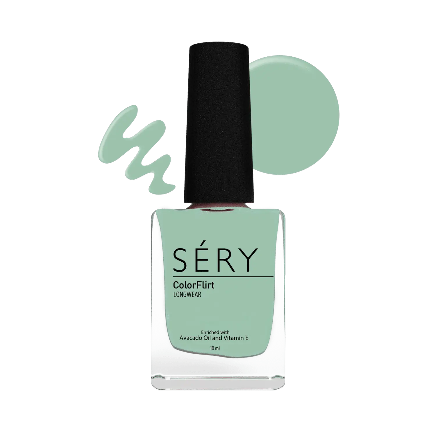 SERY ColorFlirt Nail Paint Seafoam, (10 ml)