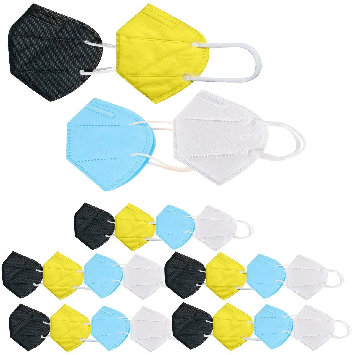 OOMPH Pack of 24 Kn95/N95 Anti-Pollution Reusable 5-Layer Mask