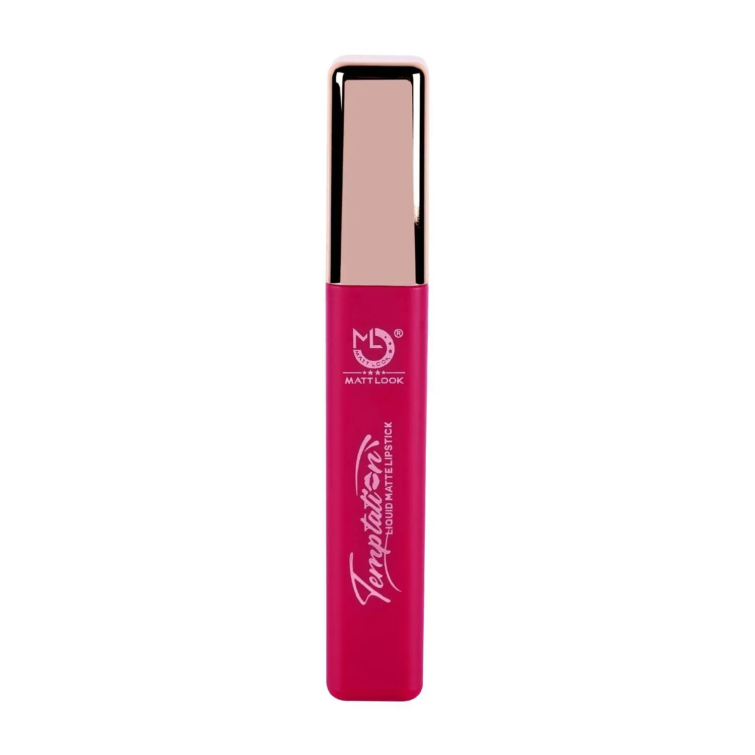 Matt look Lip Makeup Temptation Liquid Matte Lipstick, Fuchsia (12ml)