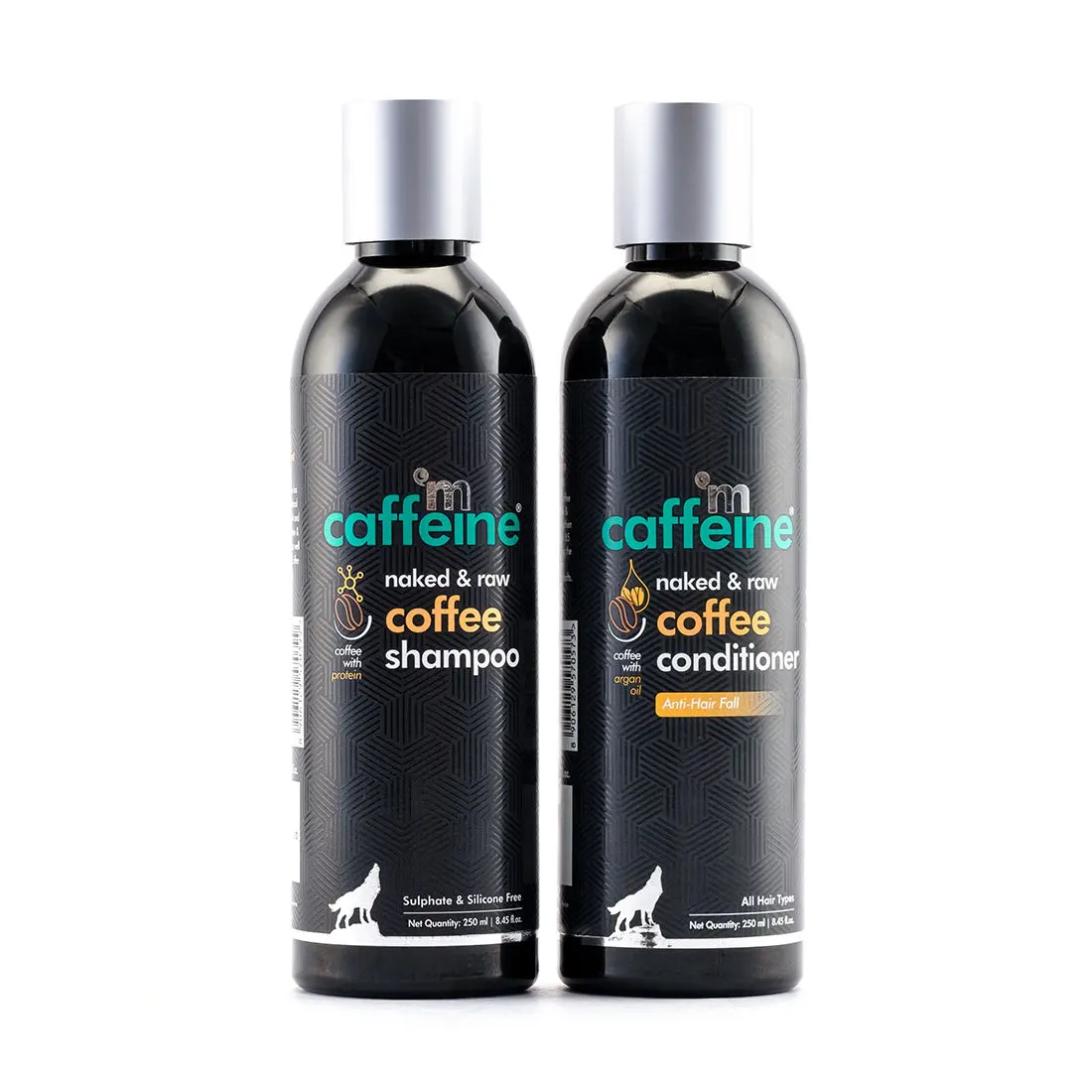 mCaffeine Coffee Shampoo & Conditioner Duo for Hair Fall Control & Nourishment | Redensyl & Protein-rich | Sulphate & Paraben Free | For Men & Women 500 ml