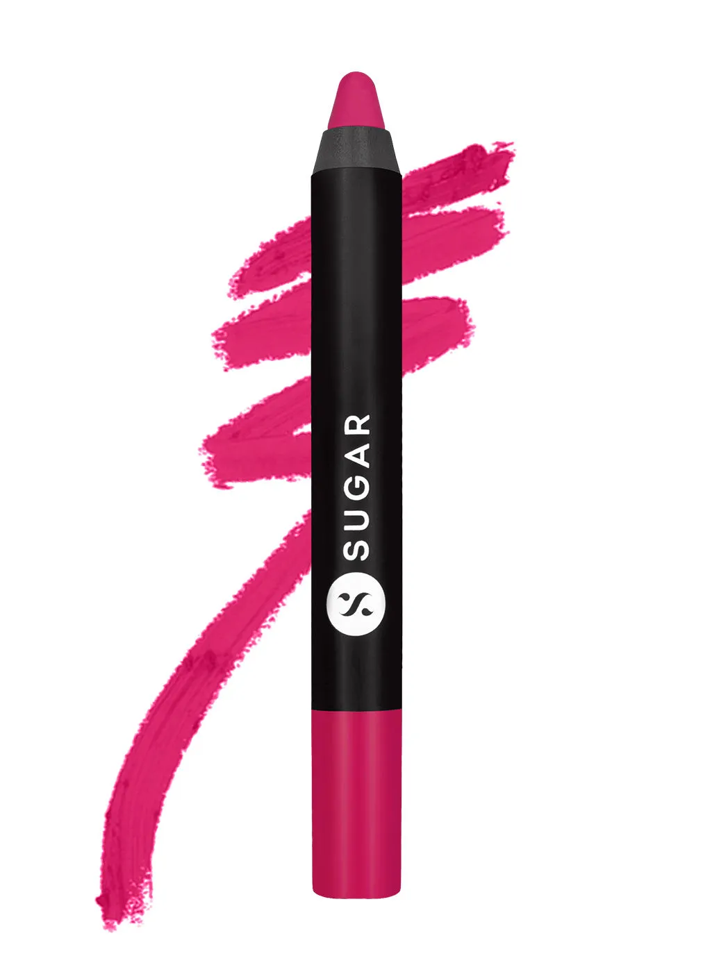 SUGAR Matte As Hell Crayon Lipstick With Free Sharpener - 30 Lillian Rose (Magenta)