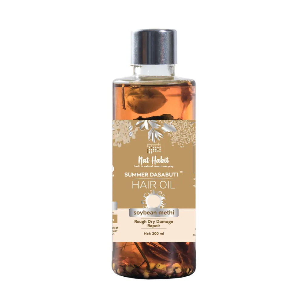 Nat Habit Summer Dasabuti Hair Oil Soybean Methi