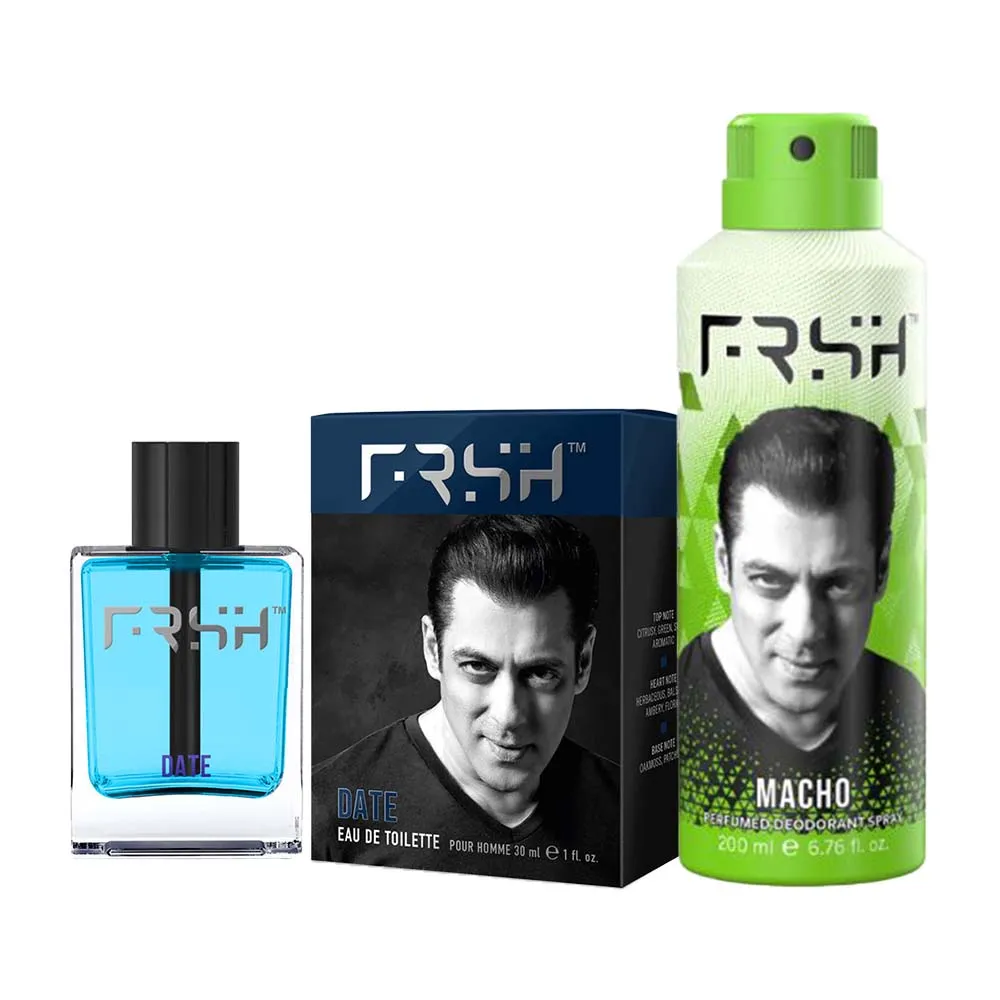 FRSH By Salman Khan Set Of Edt Date & Deodorant Macho