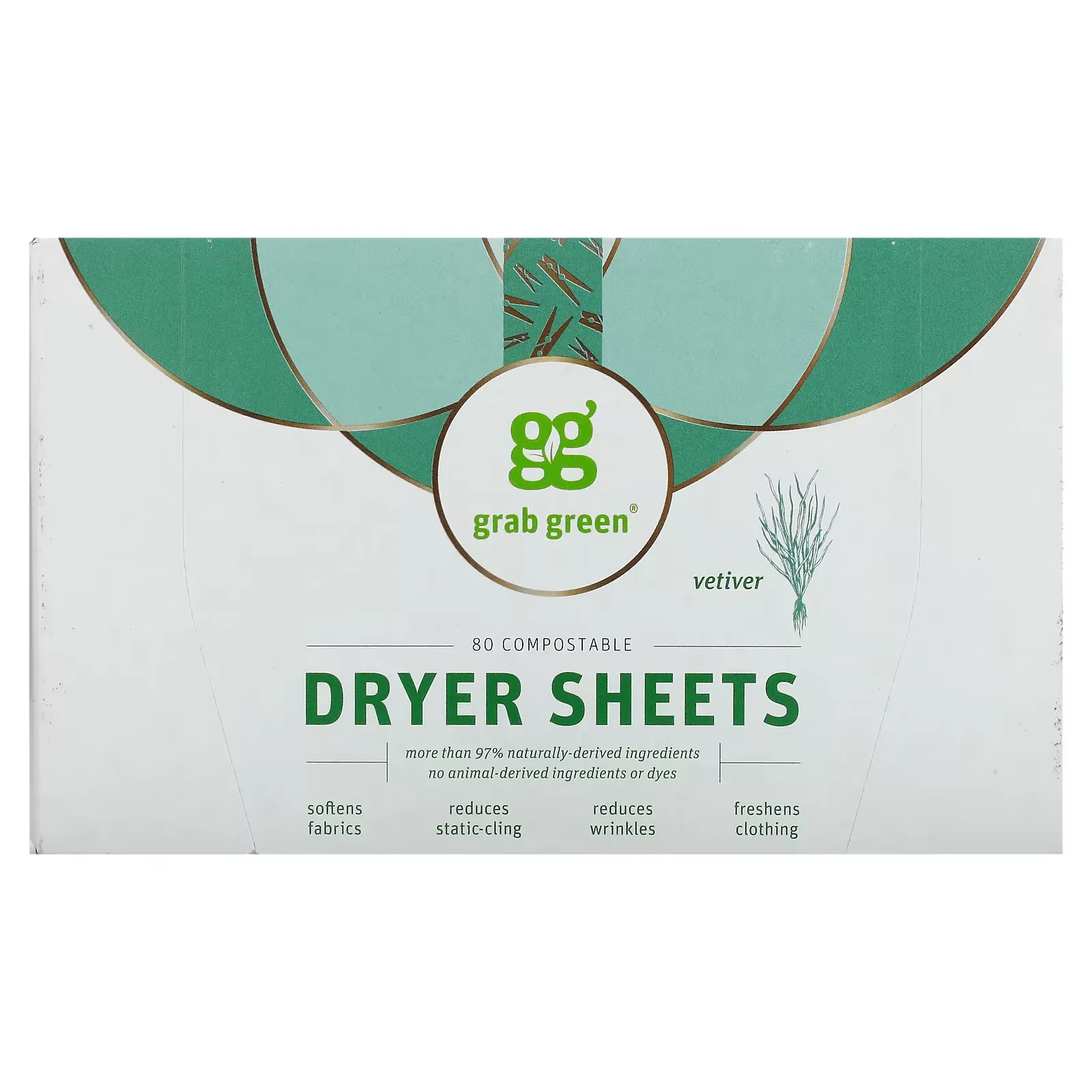 Dryer Sheets, Vetiver, 80 Count