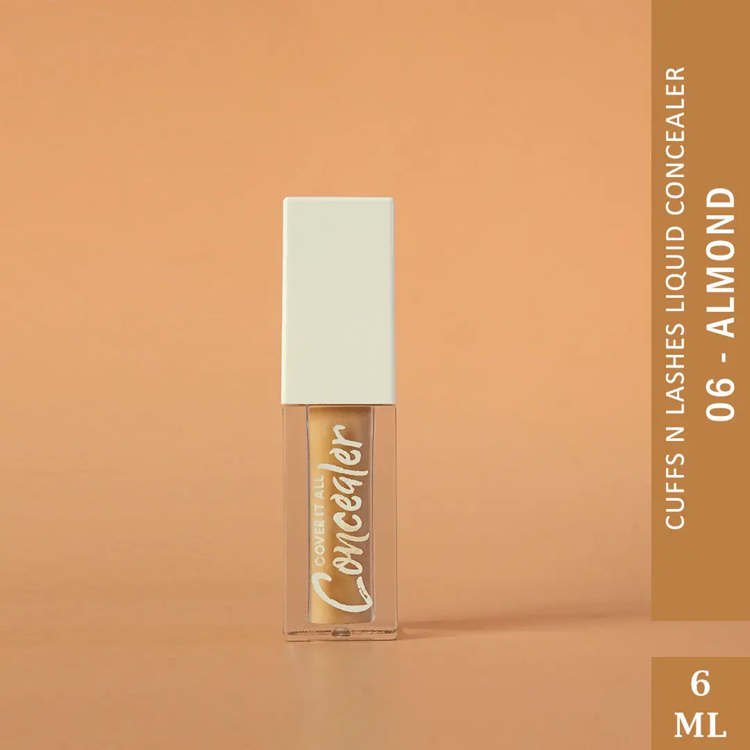 Cuffs N Lashes Cover It All Liquid Concealer, Almond-06