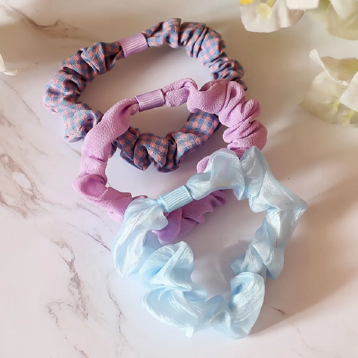 Bellofox Purple Mini Scrunchies