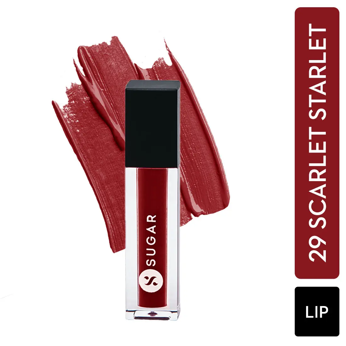 SUGAR Cosmetics - Smudge Me Not - Mini Liquid Lipstick - 29 Scarlet Starlet - 1.1 ml - Ultra Matte Liquid Lipstick, Transferproof and Waterproof, Lasts Up to 12 hours