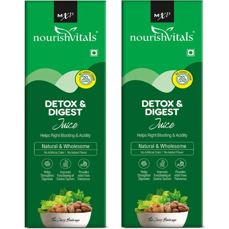 NourishVitals Detox & Digest Juice, Perfect For Detoxification & Digestive Health