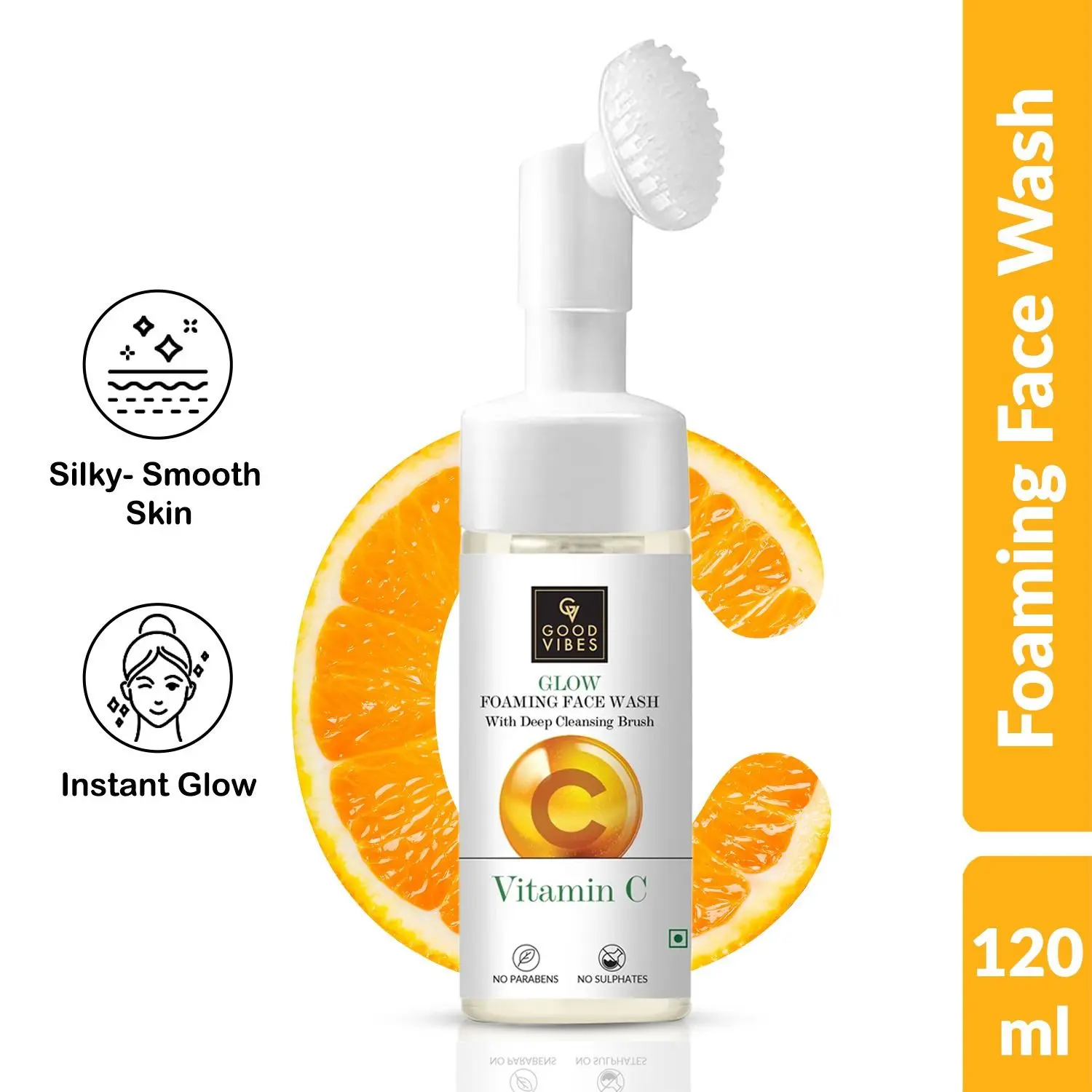 Vitamin C Foaming Facewash With Deep Cleansing Brush