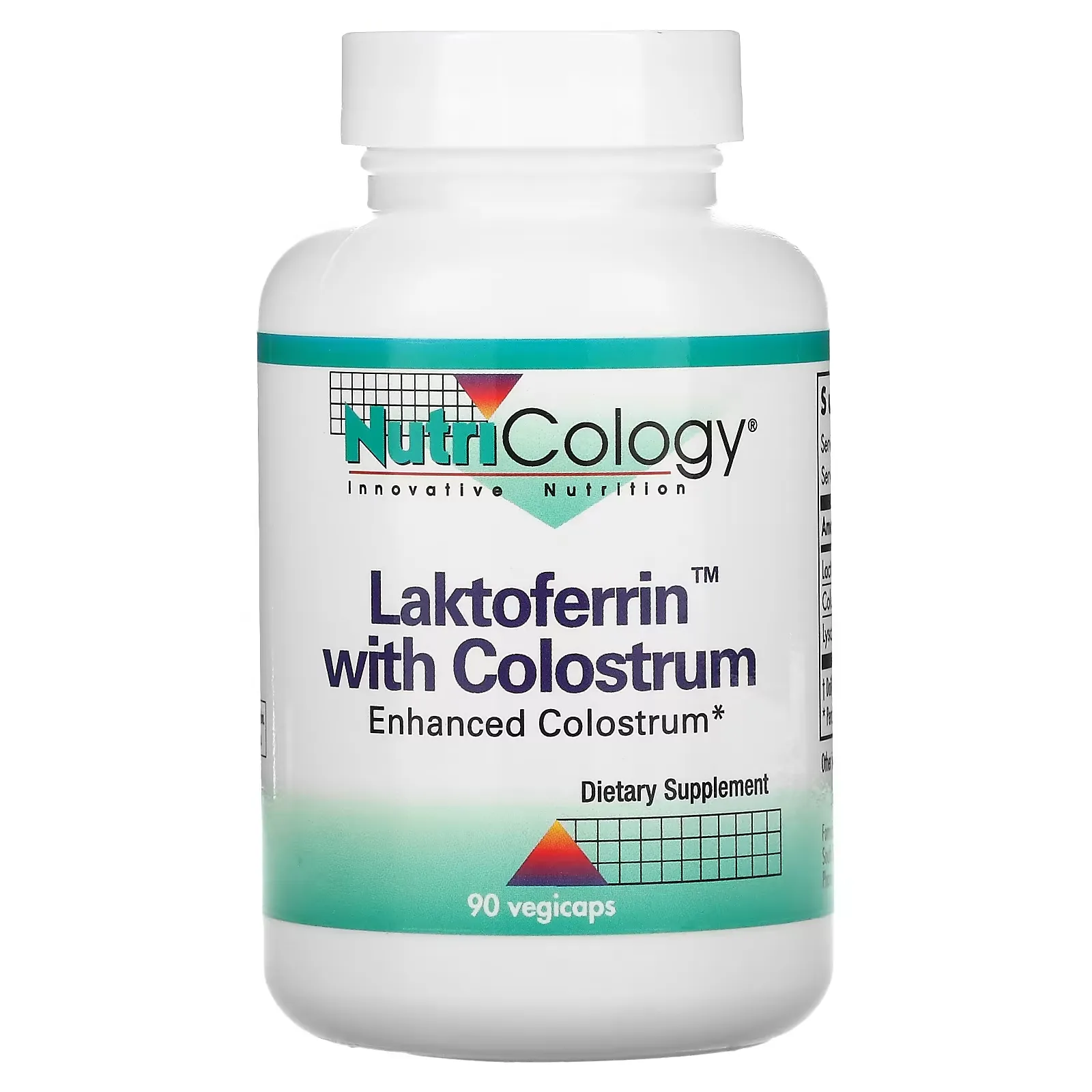 Laktoferrin with Colostrum, 90 Vegicaps