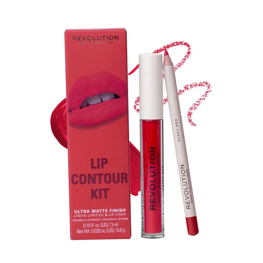 Makeup Revolution Lip Contour Kit Sassy Red