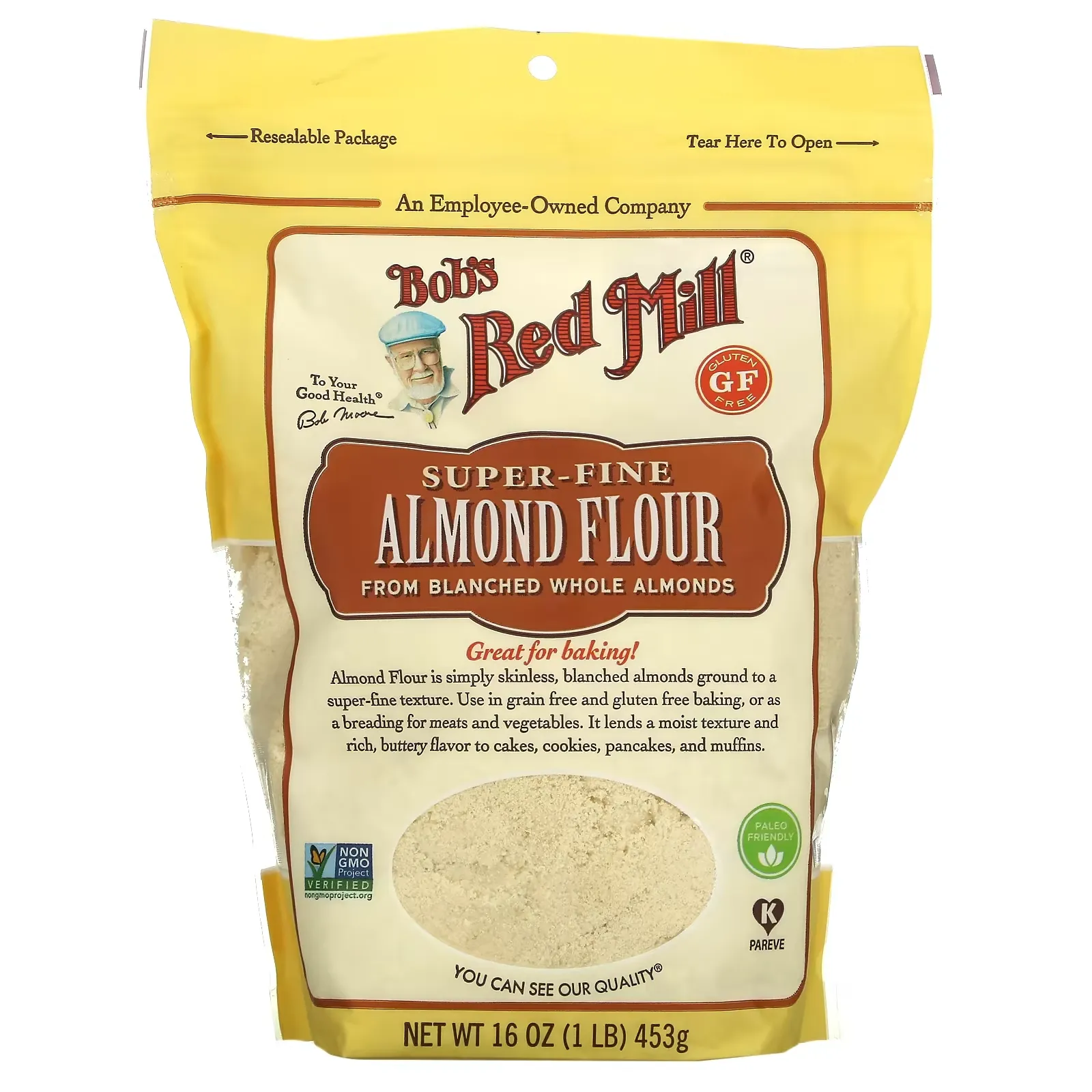 Super-Fine Almond Flour, 16 oz (453 g)