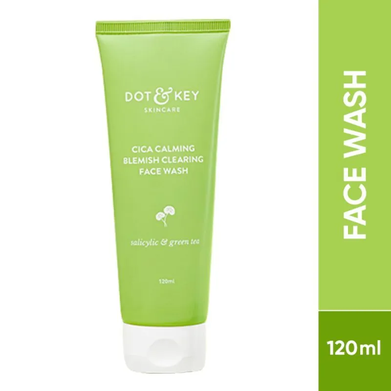 Dot & Key 2% Salicylic Cica Anti-Acne Face Wash With Green Tea- Oil & Pimple Control Pore Cleanser