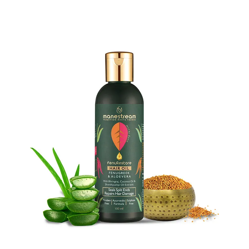 Manestream Fenurestore Fenugreek & Aloevera Hair Oil