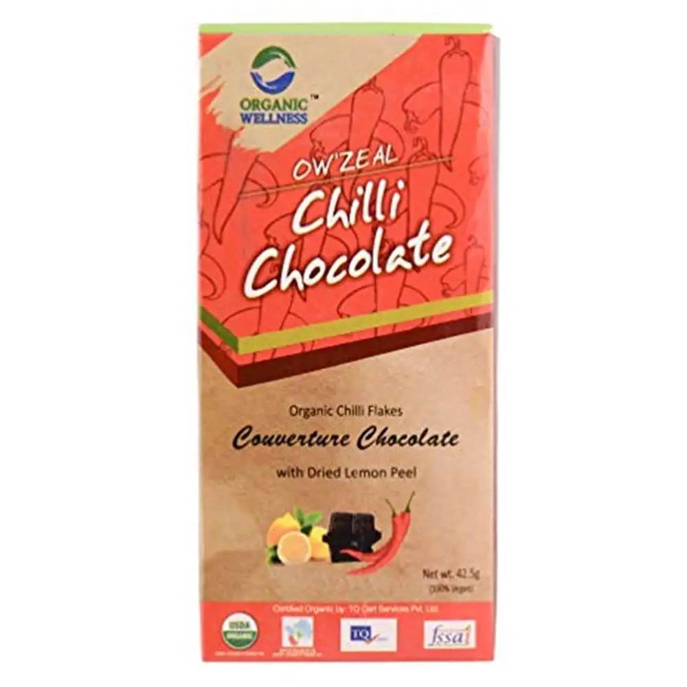 Organic Wellness OW'Zeal Chilli Chocolate,  42.5 g  Chocolate