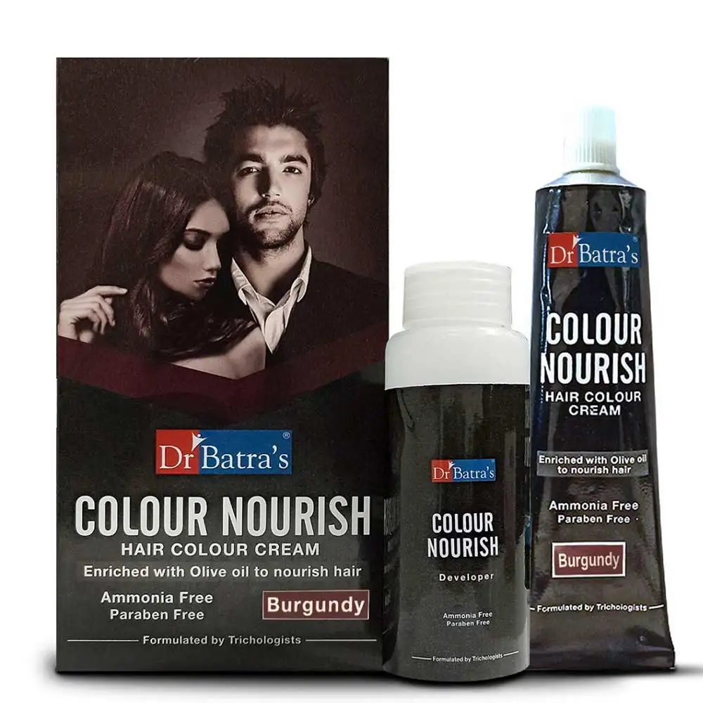 Dr Batra's Colour Nourish Hair Colour Cream,  120 g  Burgundy