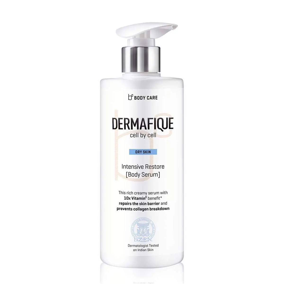 Dermafique Intensive Restore Body Serum, 300 ml - Body Lotion for Dry Skin - Deeply Hydrates and moisturizes- with 10 X Vitamin E - Repairs Skin for Lasting Glow - Dermatologist Tested