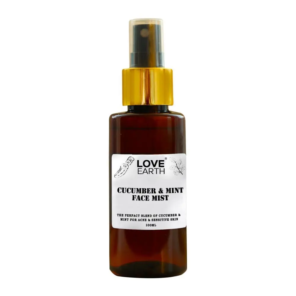 Love Earth Cucumber MintA Face MistA For all skin types 100ml