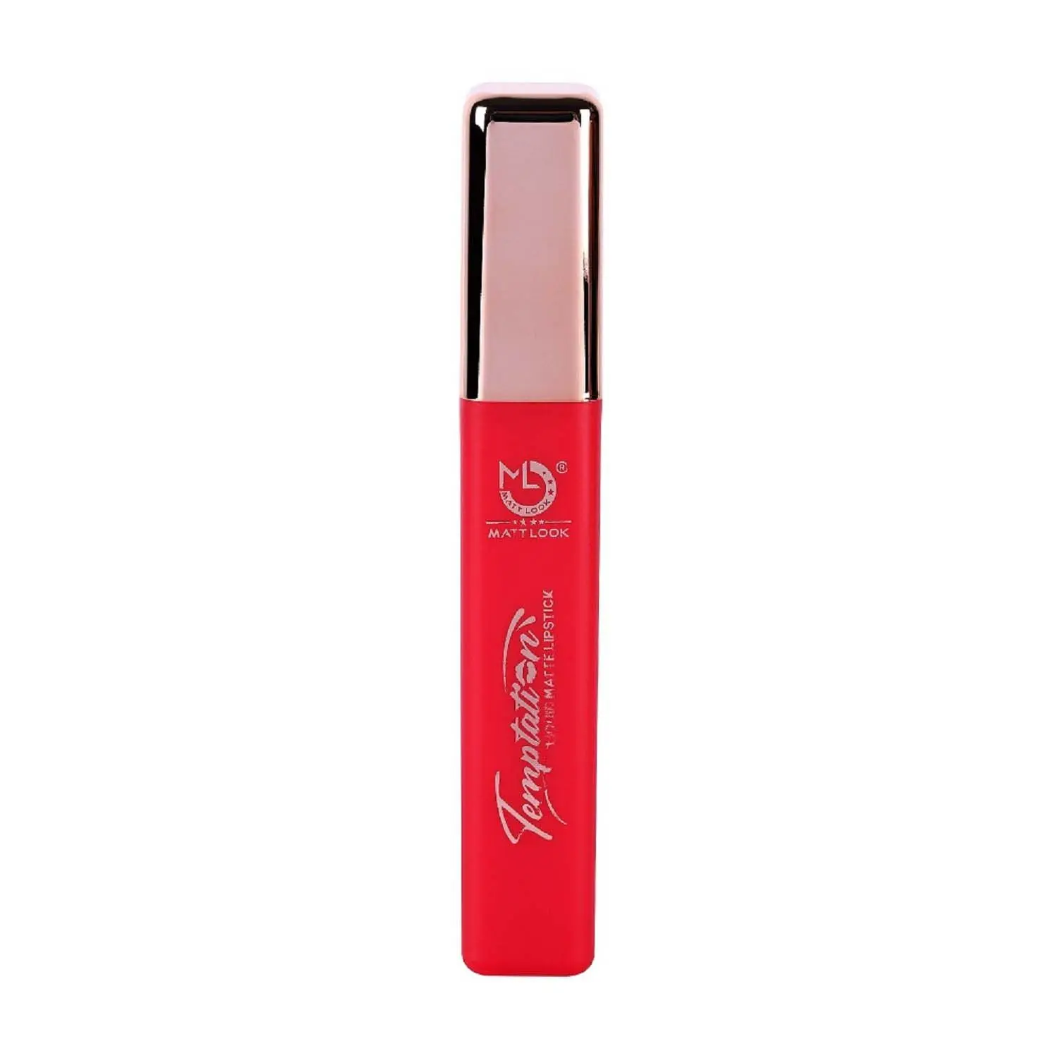 Matt look Lip Makeup Temptation Liquid Matte Lipstick, Paint Red (5ml)