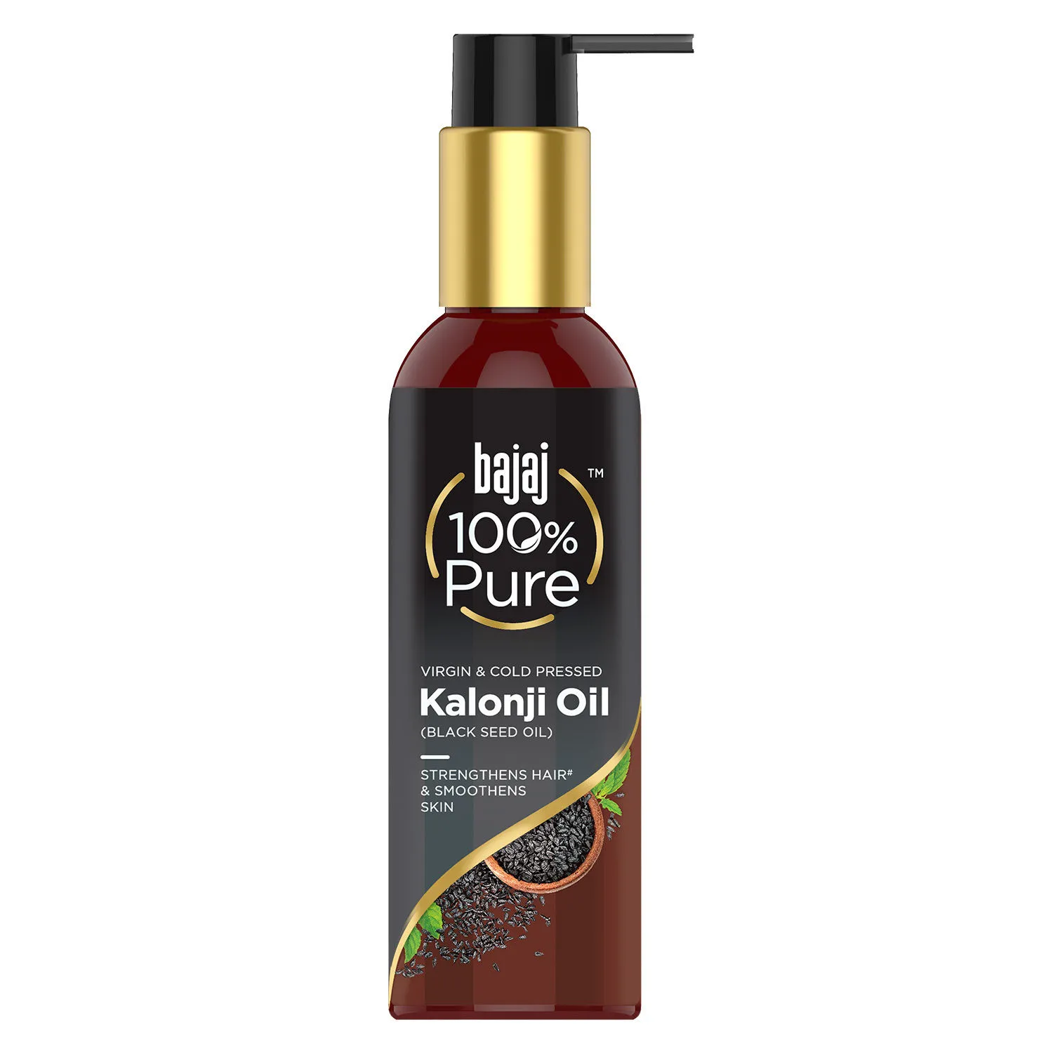 Bajaj 100% Pure Kalonji Oil ( Blackseed Oil) Virgin & Cold Pressed Strengthens Hair & Smoothens Sk