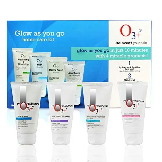 O3+ Glow As You Go Normal To Dry Skin Kit(50gm each)