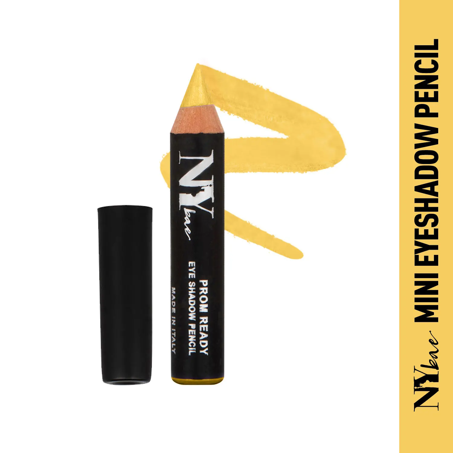 NY Bae Prom Ready - Sweetheart Neck 7 (1.5 g) | Mini Eyeshadow Pencil | Yellow | Glitter Finish | Enriched With Coconut Oil | Highly Pigmented | Lightweight | Lasts Upto 8 Hours | Easily Blendable | Cruelty Free